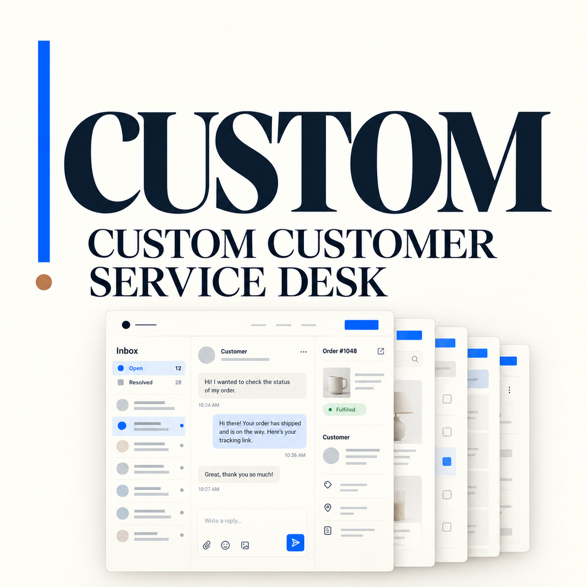 Custom Customer Service Desk