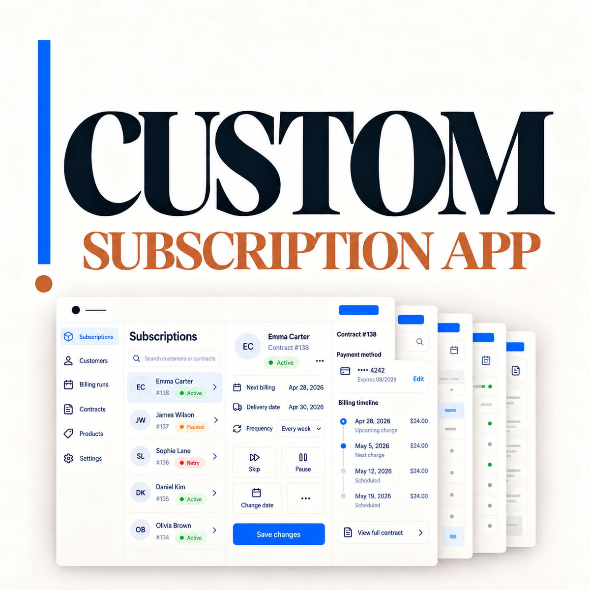 Custom Subscription App